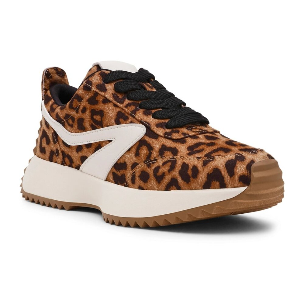NEW! DV DOLCE VITA BRAIDEN LEOPARD SNEAKER - Picture 1 of 4
